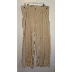 Madewell NWT The Plus Harlow Wide-Leg Pant in Drapey Twill 16W New